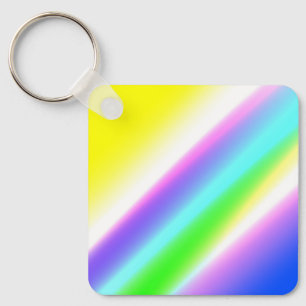 Llavero Arte de patrón de textura abstracta de arcoíris ve