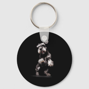Llavero Arte de perro Schnauzer miniatura Schnauzer miniat