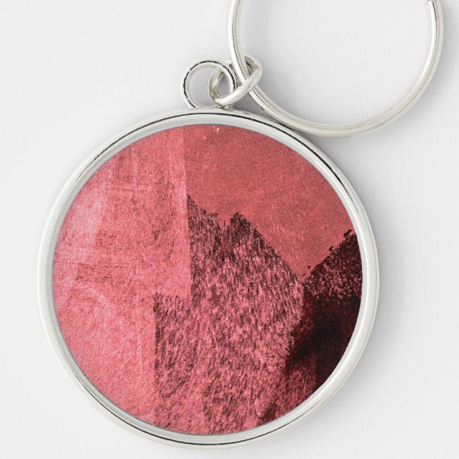 Llavero Arte de pintura abstracto inspirado en el amor neg (Frente)