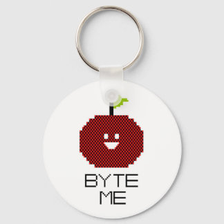 Llavero Arte De Pixel De Apple De 8 Bits Byte Me Cute