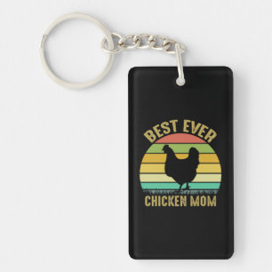Llavero Arte de pollo lo mejor jamás mamá pollo