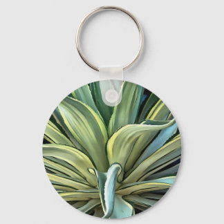 Llavero Arte de realismo agave tropical