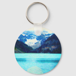 Llavero Arte de Rockies del canadiense de Lake Louise