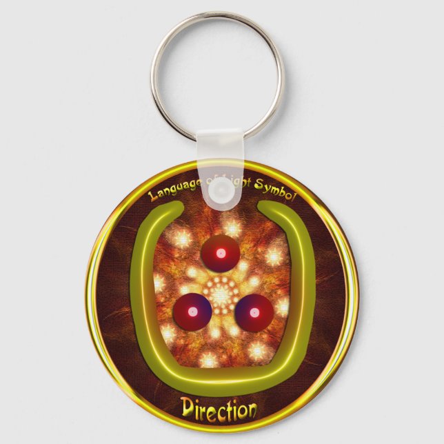 Llavero Arte de símbolo de dirección (Anverso)
