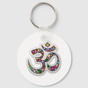 Llavero Arte de Símbolo Floral Namaste
