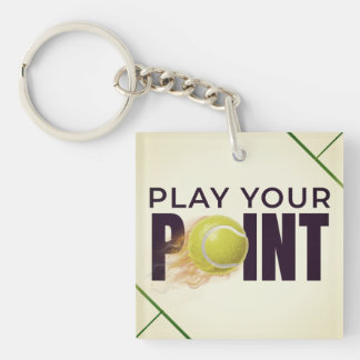 Llavero Arte de tenis Juega Tu Punto
