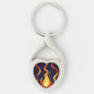 Llavero Arte de vectores de llama surrealista - Renderizad