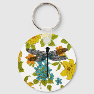 Llavero arte de vida silvestre libélula Bug Insectos Silho