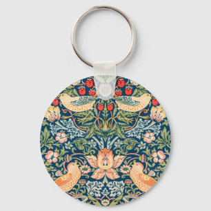 Llavero Arte de William Morris: Pájaros y Flores