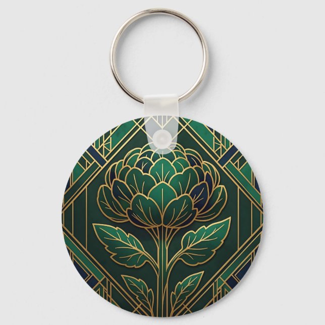 Llavero Arte Deco Alcachofa (Anverso)