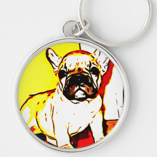 Llavero Arte del bulldog francés