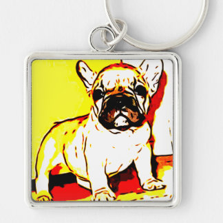 Llavero Arte del bulldog francés