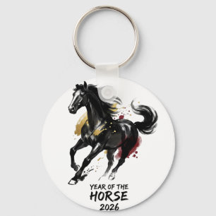 Llavero Arte del Caballo del Año Nuevo Chino 2026