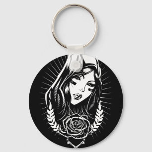 Llavero Arte del Chicano de Maria de la madre