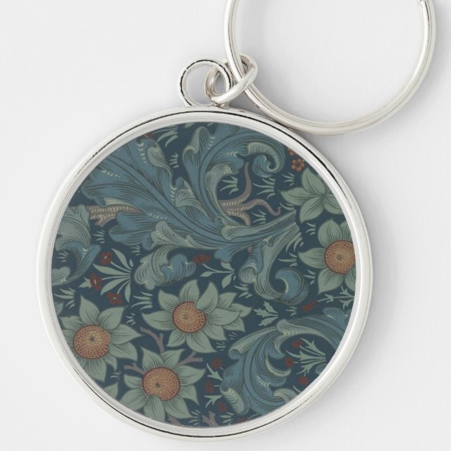 Llavero Arte del patrón de William Morris Orchard (Frente)