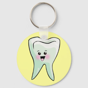 Llavero Arte dental del diente de Kawaii
