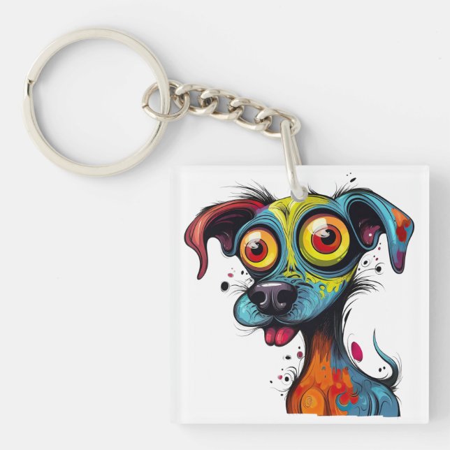 Llavero Arte digital de uppy de Halloween (Frente)