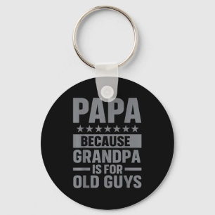 Llavero Arte divertido de Papá para el abuelo de los nieto