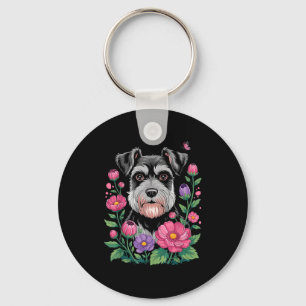 Llavero Arte divertido de Schnauzer para mujeres amantes d