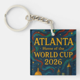Llavero Arte Elegante de Fútbol de Atlanta 2026
