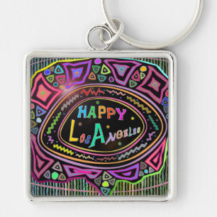 Llavero Arte Feliz: Keychain de "Los Angeles feliz"