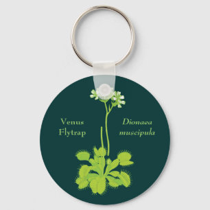 Llavero Arte floral del atrapamoscas de Venus