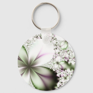 Llavero Arte fractal floral