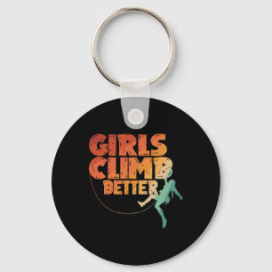 Llavero Arte genial de escalada en roca para mujeres y niñ