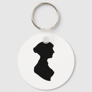 Llavero Arte independiente de Silhouette, mujer de regenci