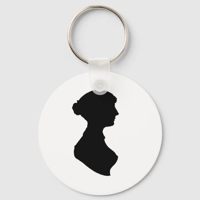 Llavero Arte independiente de Silhouette, mujer de regenci (Anverso)