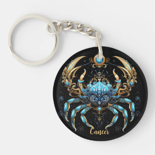 Llavero Arte Místico del Zodiaco de Cáncer 