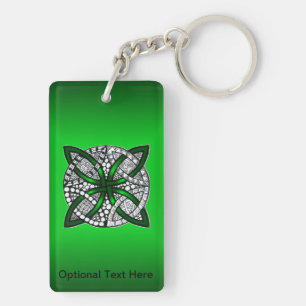 Llavero Arte original del Knot Celtic Verde