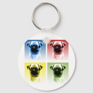 Llavero Arte pop de Bruselas Griffon