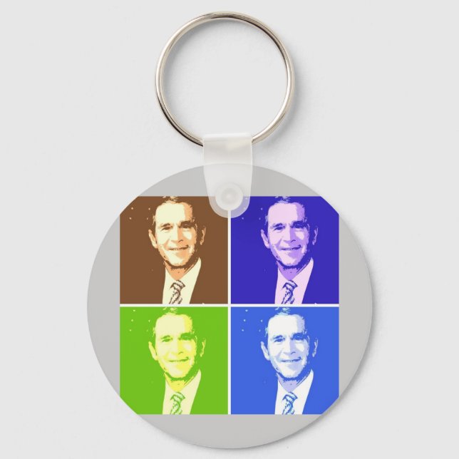 Llavero Arte pop de George W Bush (Anverso)
