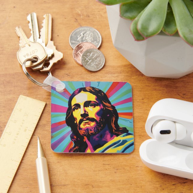 Llavero Arte pop de Jesucristo (Escritorio )