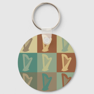 Llavero Arte pop de la arpa