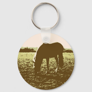 Llavero Arte pop de moda de caballo