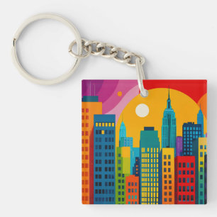 Llavero Arte Pop de Nueva York