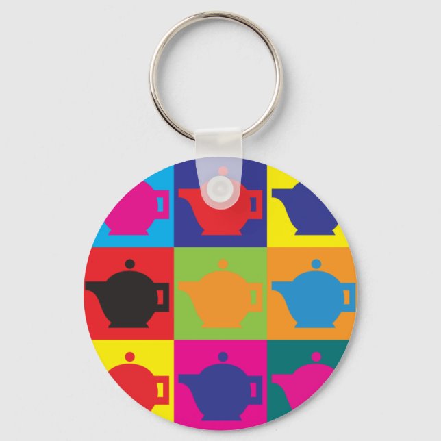 Llavero Arte Pop del Té (Anverso)