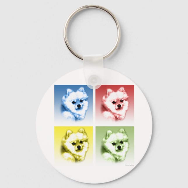 Llavero Arte pop pomeránico (Anverso)