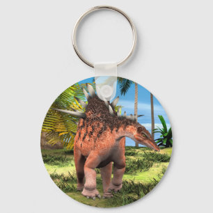 Llavero Arte prehistórico de Kentrosaurus Dinosaurio Jungl