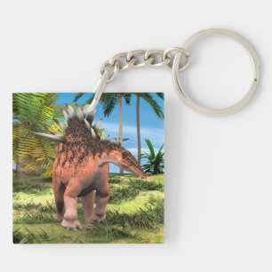 Llavero Arte prehistórico de Kentrosaurus Dinosaurio Jungl