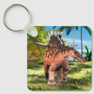 Llavero Arte prehistórico de Kentrosaurus Dinosaurio Jungl