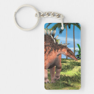 Llavero Arte prehistórico de Kentrosaurus Dinosaurio Jungl