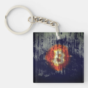 Llavero Arte Resistente Bitcoin