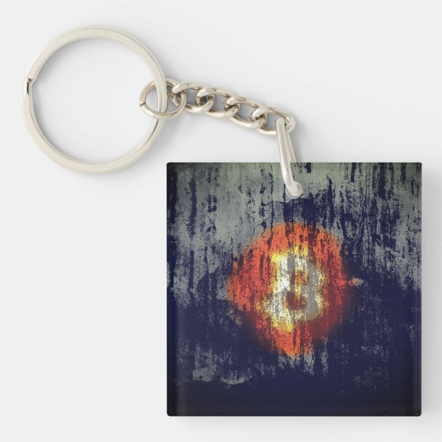 Llavero Arte Resistente Bitcoin (Frente)