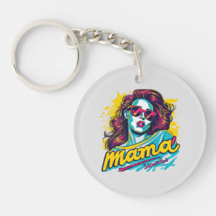 Llavero Arte Retro Mama Pop Personalizado (12)