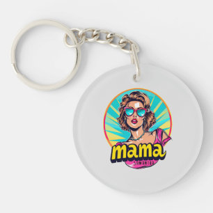 Llavero Arte Retro Mama Pop Personalizado (3)