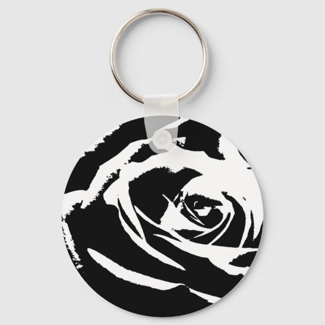 Llavero Arte Rosa posterizado (Anverso)