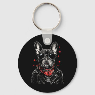 Llavero Arte tatuaje Bulldog francés Bulldog francés perro